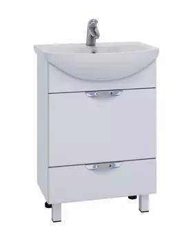 Тумба с раковиной Vigo Callao 60 напольная, 2 ящика (раковина Балтика)