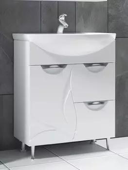 Тумба с раковиной Vigo Callao 70 напольная, 1 дверь, 2 ящика