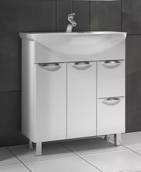 Тумба с раковиной Vigo Callao 80 напольная, 2 двери, 2 ящика
