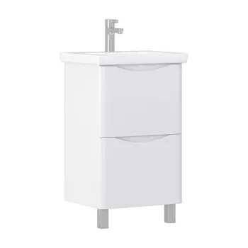 Тумба с раковиной Vigo Glem 50 напольная, 2 ящика (раковина Como)