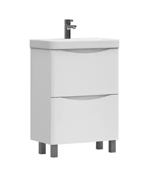 Тумба с раковиной Vigo Glem 60 напольная, 2 ящика