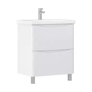 Тумба с раковиной Vigo Glem 70 напольная, 2 ящика (раковина Como)