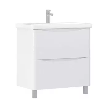 Тумба с раковиной Vigo Glem 80 напольная, 2 ящика (раковина Como)