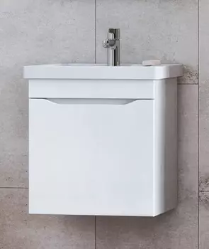 Тумба с раковиной Vigo Grani 50 подвесная, 1 ящик, белая