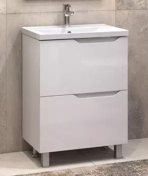 Тумба с раковиной Vigo Neo 60 напольная, 2 ящика