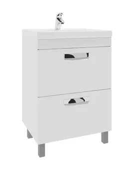 Тумба с раковиной Vigo Plaza 60 напольная, 2 ящика