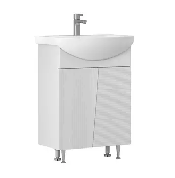 Тумба с раковиной Vigo Selena 60 напольная, белая