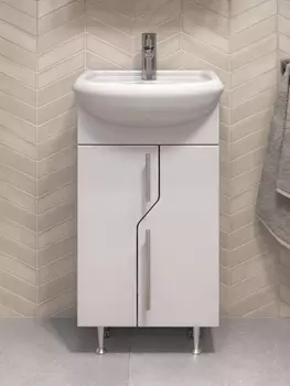 Тумба с раковиной Vigo Turin 45 напольная, белая