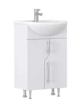 Тумба с раковиной Vigo Turin 55 напольная, белая