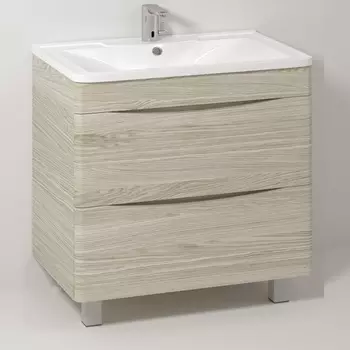 Тумба с раковиной Vod-Ok Adel 80 напольная ореховый дубослив