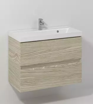 Тумба с раковиной Vod-Ok Best 80 подвесная ореховый дубослив