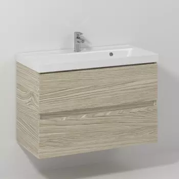 Тумба с раковиной Vod-Ok Best 90 подвесная ореховый дубослив