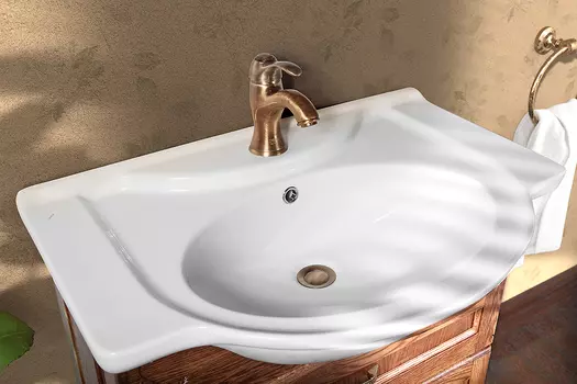 Тумба с раковиной Vod-Ok Дубини 75 орех