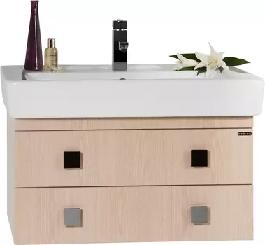 Тумба с раковиной Vod-Ok Квадро 80 дуб