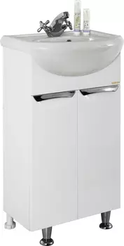 Тумба с раковиной Vod-Ok Лира 45 белая