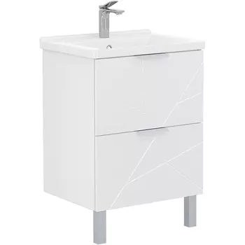 Тумба с раковиной Volna Twing 80.2Y напольная, белая