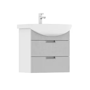 Тумба с раковиной Volna Vario Sf 70.2Y подвесная, софт/белый