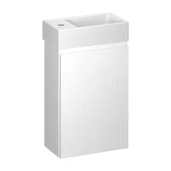 Тумба с раковиной Wellsee WC Area 40 подвесная, белый матовый (раковина 151802000)