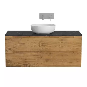 Тумба со столешницей BelBagno Etna 120 без отверстия под смеситель, подвесная, 2 ящика, Rovere Nature
