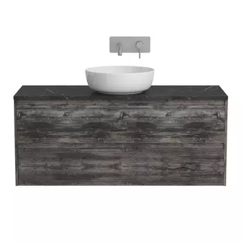 Тумба со столешницей BelBagno Kraft 120 без отверстия под смеситель, подвесная, 2 ящика, Pino Pasadena