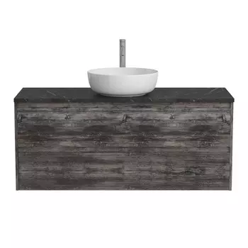 Тумба со столешницей BelBagno Kraft 120 с отверстием под смеситель, подвесная, 2 ящика, Pino Pasadena