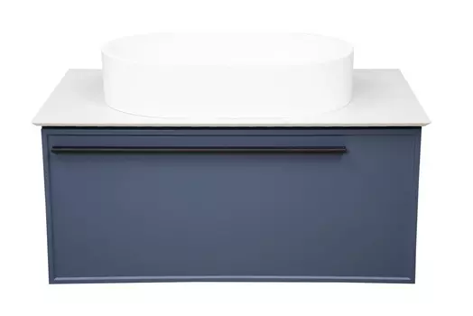 Тумба со столешницей La Fenice Elba 80 подвесная, синяя