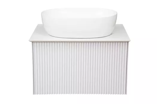 Тумба со столешницей La Fenice Terra 60 подвесная, белая