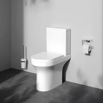 Унитаз-компакт Am.Pm X-Joy C85A8601SC безободковый с сиденьем микролифт, белый