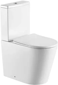 Унитаз-компакт Aquatek Оберон AQ1273S-00 безободковый, с микролифтом