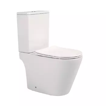 Унитаз-компакт Aquatek Вега AQ2904T-00 безободковый, сиденье с микролифтом, белый