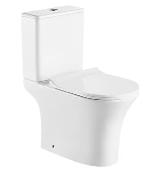 Унитаз-компакт Azario Fretta Round AZ-1217 безободковый, с микролифтом