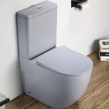 Унитаз-компакт Ceramalux NC 2166XMHL голубой матовый