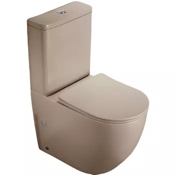 Унитаз-компакт Ceramalux NС 2166XMC бежевый матовый капучино
