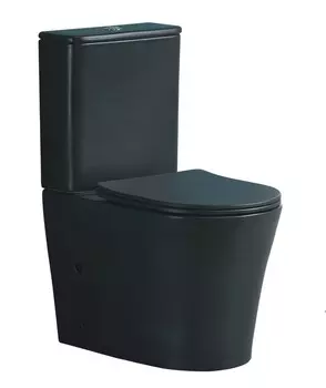 Унитаз-компакт Ceruttispa Adige CT9244 с микролифтом черный матовый