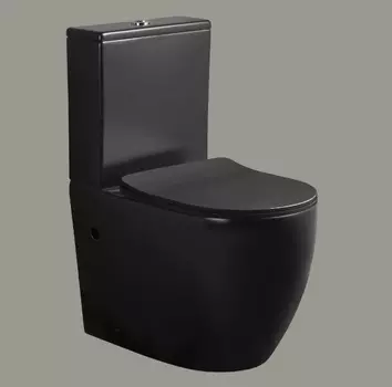 Унитаз-компакт Ceruttispa Orlter CT9866 черный матовый