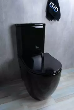 Унитаз-компакт Gid Tr2177BL черный глянцевый