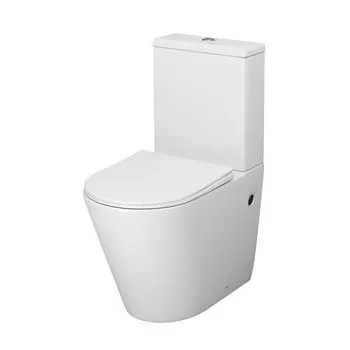 Унитаз-компакт Grossman Color GR-4480MS безободковый с тонкой крышкой, белый матовый