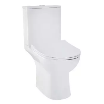 Унитаз-компакт Gural Vit Tria Slim TR24KLZ01-SL&amp;TR02RZV01 безободковый с Soft Close