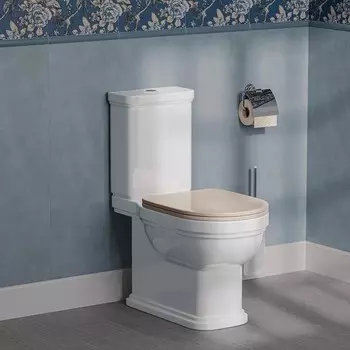 Унитаз-компакт Kerama Marazzi Pompei PO.wc.01 с бежевой крышкой