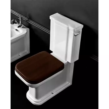 Унитаз-компакт Kerasan Waldorf 411701 68x37 см, слив универсальный, с боковой ручкой, белый