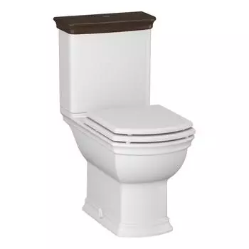 Унитаз-компакт Opadiris Риспекто OS39723A ободковый, сиденье микролифт, крышка бачка антикварный орех, белый