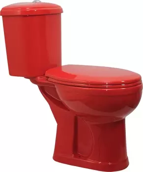 Унитаз-компакт Оскольская керамика Дора красный