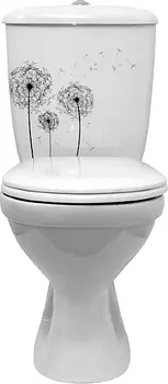 Унитаз-компакт Оскольская керамика Суперкомпакт декор одуванчик