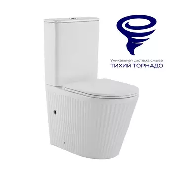 Унитаз-компакт Prato Монблан СО-6096А белый