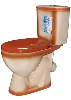 Унитаз-компакт Rosa Лира коричневый