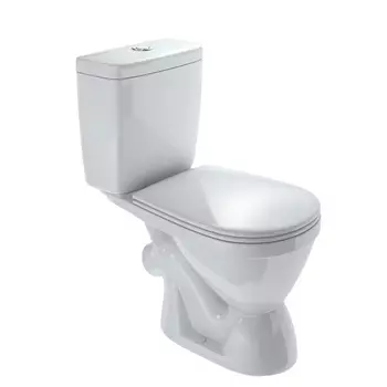 Унитаз-компакт Rosa Лира Люкс белый, с микролифтом