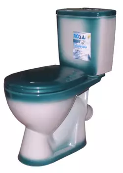 Унитаз-компакт Rosa Лира зелёный