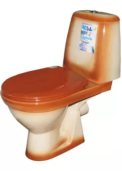 Унитаз-компакт Rosa Премьер коричневый