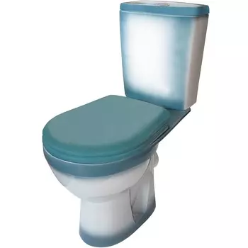 Унитаз-компакт Rosa Рио зеленый декор