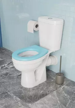 Унитаз-компакт Santek Каспер 1WH501846 детский, стандарт, голубое сиденье